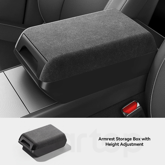Tcartop Tesla Center Console Armrest Raised Storage Organizer Box
